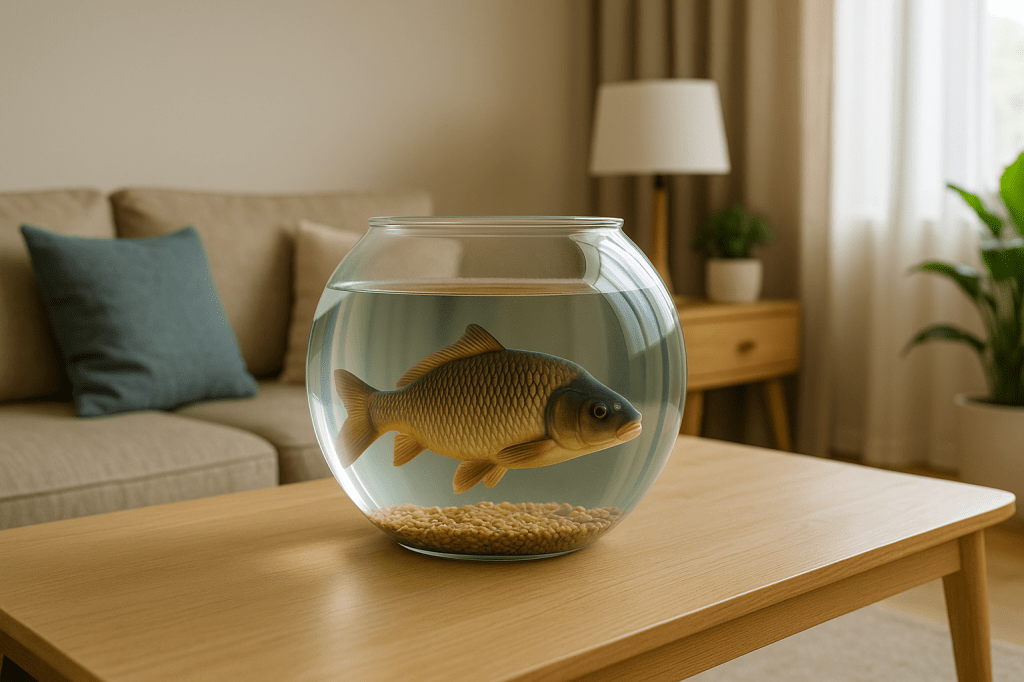 Kaproterapie: Češi si pořizují kapry jako domácí mazlíčky proti stresu. Kapr je nový pes.