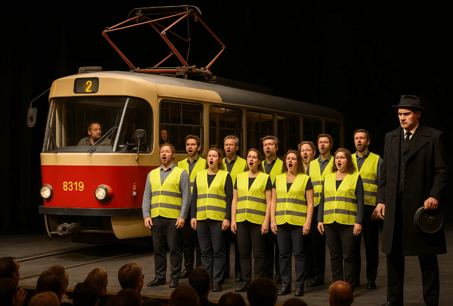 Opera v Praze překvapila: Dopravní řád PID, revizor i černý pasažér dojali publikum