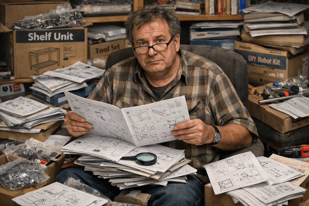 Muž, který 20 let sbírá návody, ale nikdy nic&nbsp;nesestavil