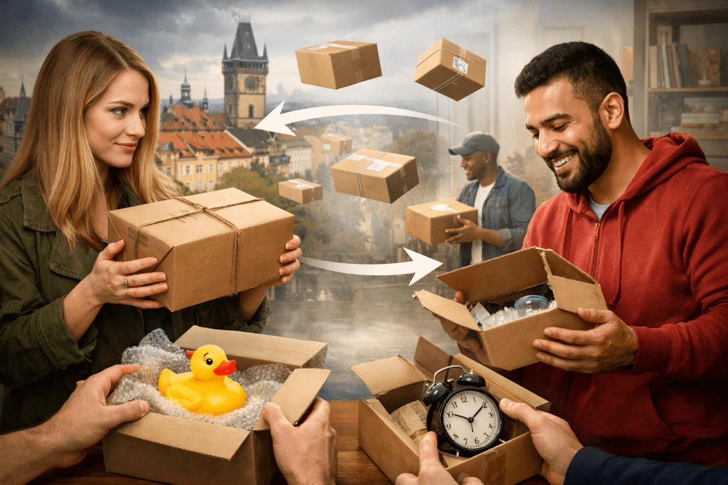 V Česku startuje nová logistická služba. Balík odešlete náhodné osobě a povinně jeden přijmete