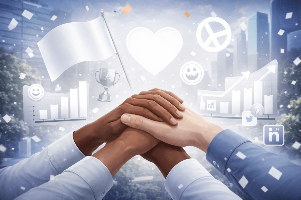 Barevné obrázky ve firemních sítích zvyšují diverzitu o 0 %. Pocit morální nadřazenosti však roste rekordním tempem