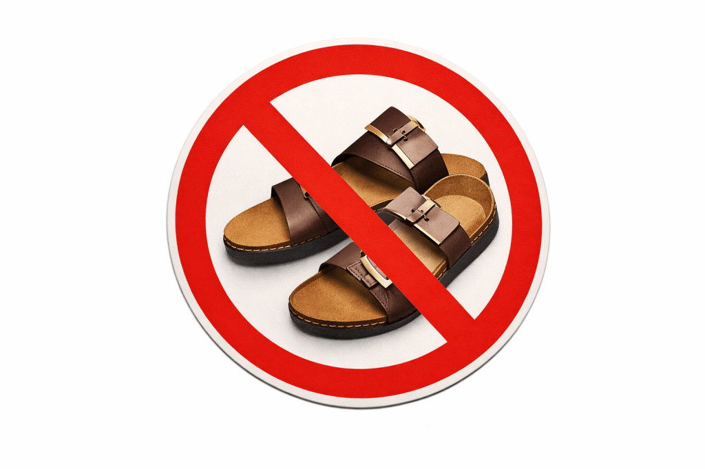 Zaměstnanci zpochybňují zákaz sandálů v práci. „Nikdo nikdy nevysvětlil proč“
