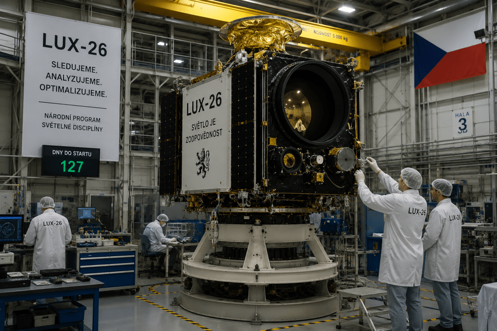 Nový satelit České republiky: Má sledovat, kdo nechává rozsvíceno na chodbě