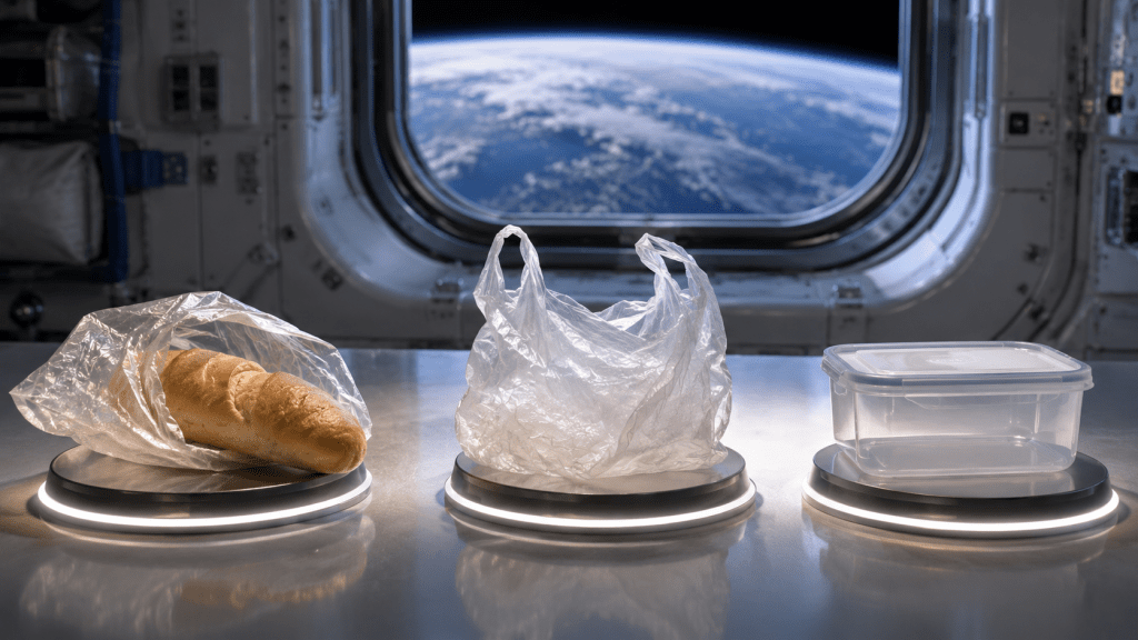 Veřejnost vybírá, co poletí s českým astronautem do vesmíru. Ve finále zůstala igelitka, rohlík a krabička z&nbsp;mrazáku