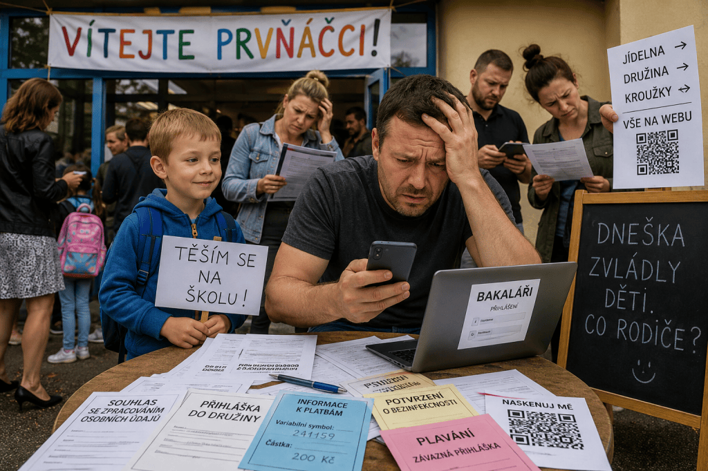 První školní den ukázal, že adaptaci nepotřebují děti, ale rodiče. Ministerstvo zavede přípravnou třídu pro dospělé